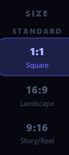 Ratio controls